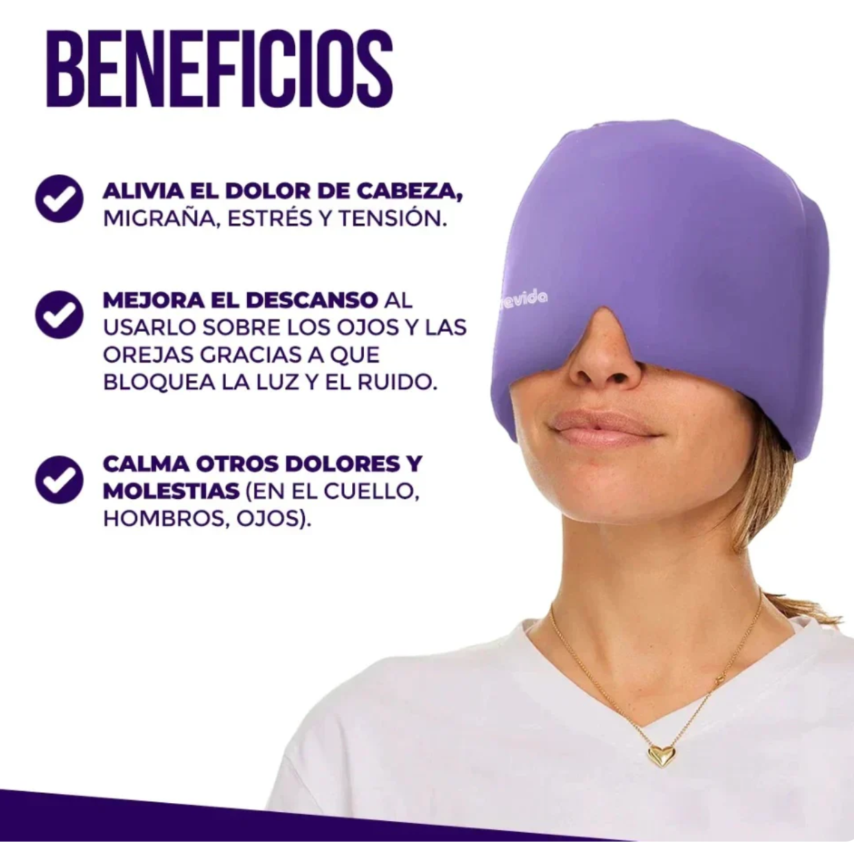 MediGel - Gorro terapéutico para el dolor de cabeza