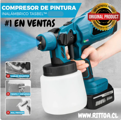 PaintMax | Pistola Compresor De Pintura Inalámbrico