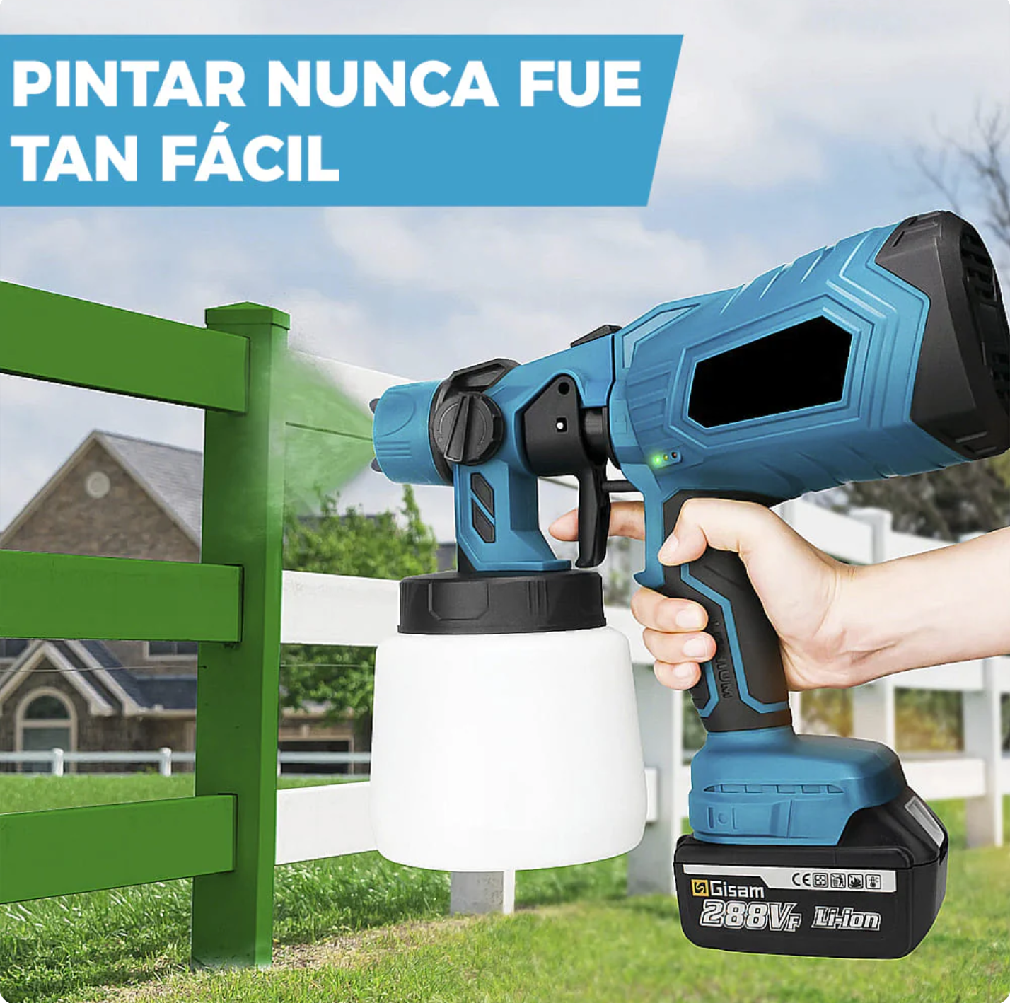 PaintMax | Pistola Compresor De Pintura Inalámbrico